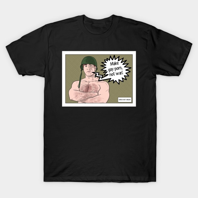 Queer Bait Comics: Gay Porn T-Shirt by JasonLloyd